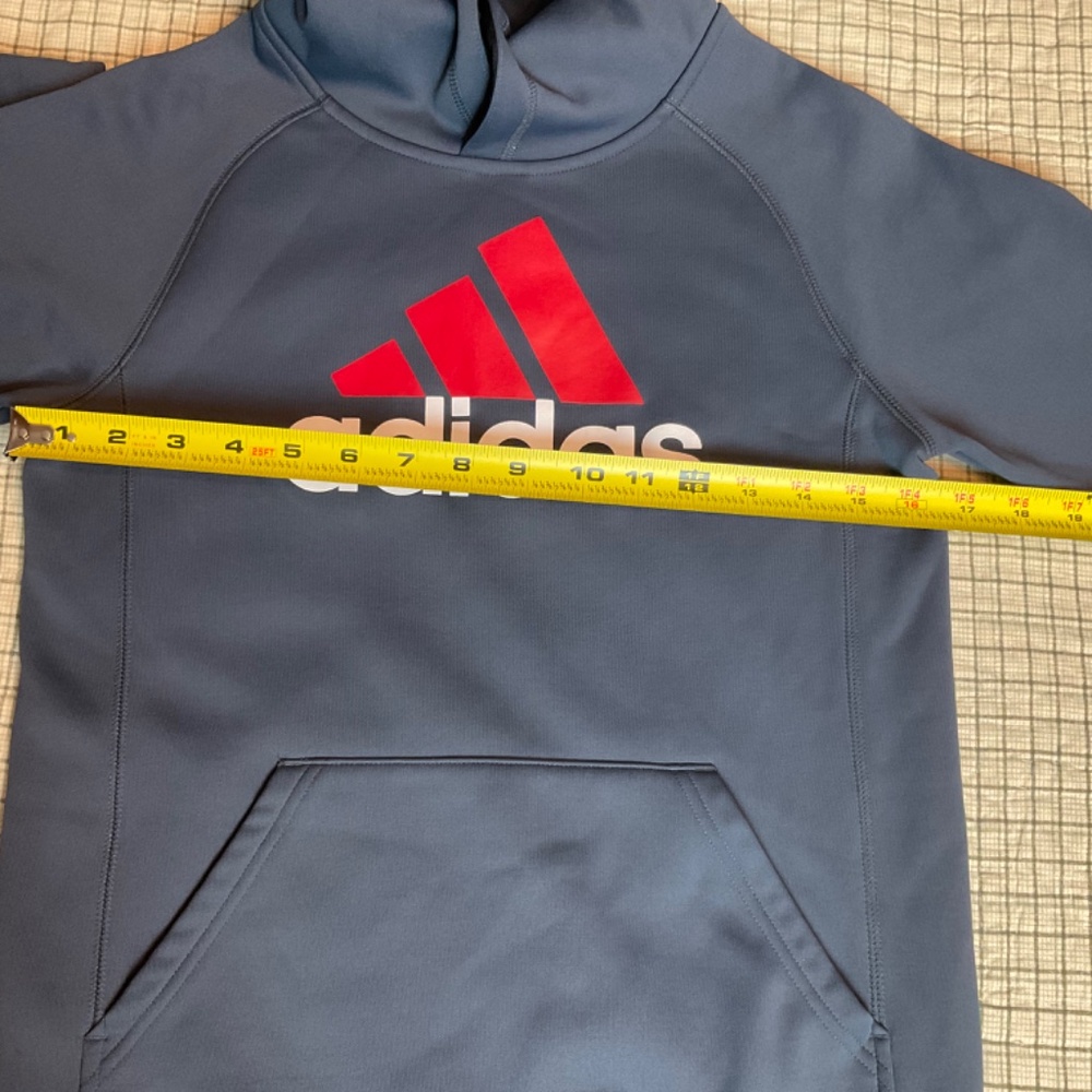 📦Adidas Youth Hoodie Red White logo GUC  .....  DISCOUNTED SHIPPING📦 - Picture 11 of 12